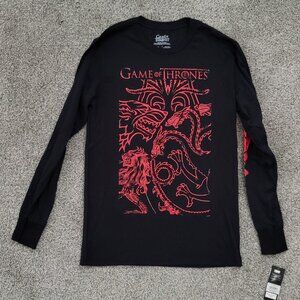 Men's Small Game of Thrones Black Long Sleeve T-shirt New with Tag!